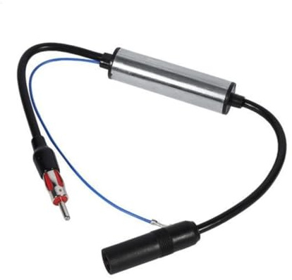 YOSADIER Amplificador de Señal para Antena de Radio Coche FM Am con Booster Inline Fácil Instalación Mejora Recepción y Sensibilidad