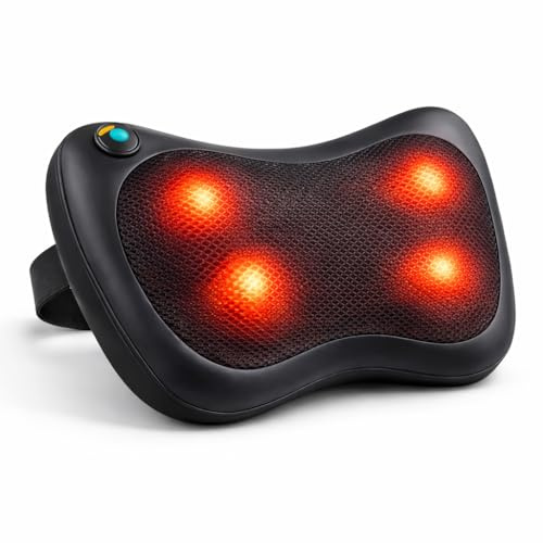 HiFEN® Father's Day Surprise for Dad, Shiatsu Neck & Back Massager Pillow with Heat, Deep Tissue Kneading Massage Cushion for Neck, Shoulders, Back & Legs, Relaxation Gift for Dad, Grandad & Stepdad