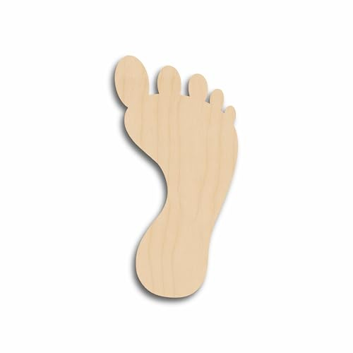 Juego de 10 pies para manualidades y decoraciones, madera contrachapada de abedul de 3 mm, manualidades en blanco, sin pintar