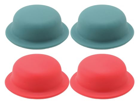 VALICLUD Poignées Universelles Silicone Anti-Brûlure Lot de 4 pour Couvercles de Casseroles, Accessoires Résistants la Chaleur, Compatibles Cocotte et Fonte, Manipulation Sécurisée Cuisine