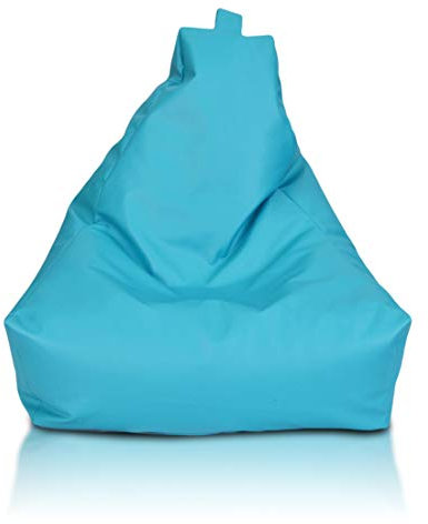 Ecopuf Keiko S Sitzsack - Outdoor und Indoor Beanbag aus Kunstleder mit Anti-Verlust Reißverschluss - 75x70 cm