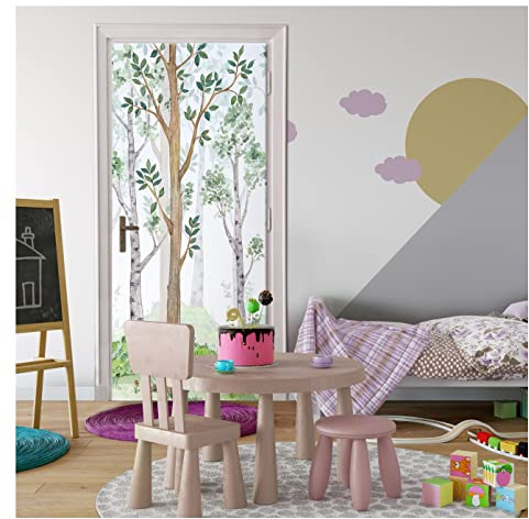 Wallarena Türtapete, Kinderzimmer, 91x211cm | Fototapeten - Tapeten - für Wohnzimmer Schlafzimmer - Vliestapete Wandtapete Tapete 3D Effekt- inkl. Kleister