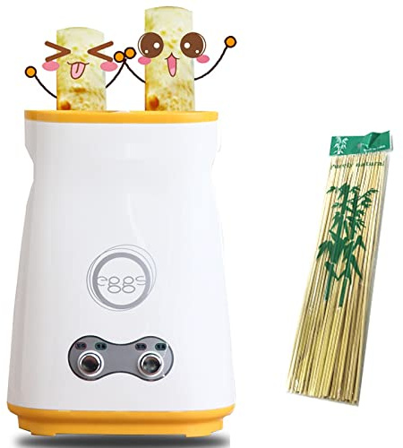 Electric Egg Roll Machine Double Egg Household Egg Roll Maker Egg Sausage Double Tube Maker Made Omelet Hot Dog Vertical Nonstick Cooker DIY Maker Breakfast