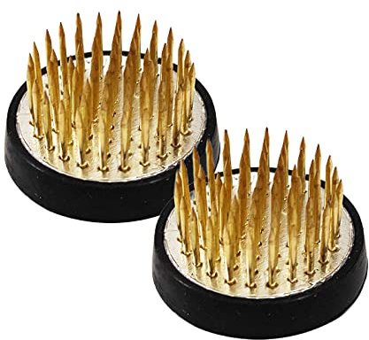 2-pack blomma groda rund blomsterarrangemang groda spikig blomnål groda för blomsterarrangemang (diameter 34 mm)