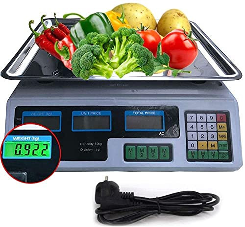 Bilancia da cucina, Bilance da cucina, La bilancia elettronica della piattaforma del negozio commerciale industriale postale di pesatura del prezzo digitale di capacità di 40 kg pesa fino a 1 g più vi