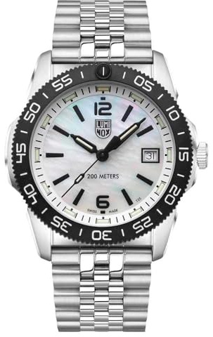 Luminox Herren Armbanduhr in der Farbe Rot mit Armband aus Kautschuk, Wasserdichtigkeit: 20 bar, Gehäusedurchmesser: 44 mm, XS.3155.1