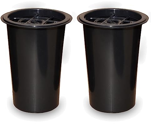 Vershy Grabvaseneinsatz mit Blumenverteiler 2er-Pack aus Kunststoff Ø9,6 cm Höhe 15 cm