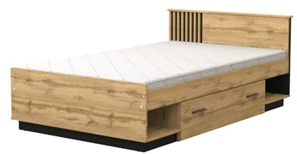 MINIO go for it - Bett Lamia 120x200 cm ohne Matratze mit Schublade und Nischen