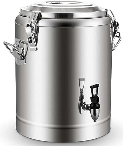 ANSNOW Dispensador de Bebidas con Aislamiento de Acero Inoxidable, Termo con Grifo, Aislamiento Frío Y Caliente de 20 Horas, para Té, Agua, Café, Bebidas Heladas/-/10L