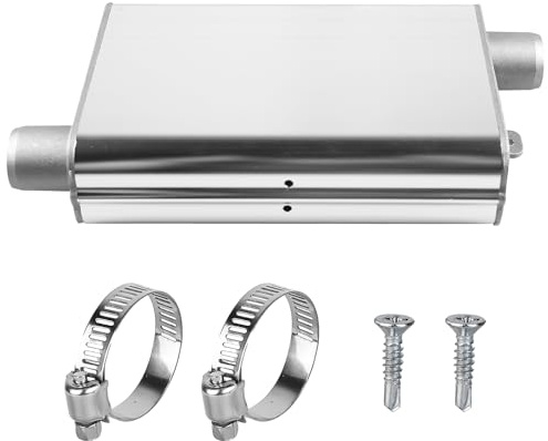 Schalldämpfer, 24 mm Schalldämpfer Standheizung aus Aluminiumlegierung, Standheizung Zubehör, Dieselheizung, Standheizung Schalldämpfer für Auto Auspuffanlagen