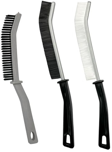 Crevice Cleaning Brush, Hard-Bristled Gap Scrub Brush, Toilet Gap Cleaning Brush Tool, for Scrub Small Spaces, Kitchen, Bathroom, Corner, Grout, Sink, Window Tracks, Hinges, 3pcs