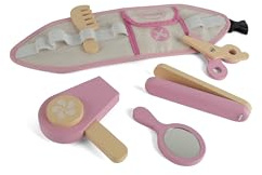 Dantoy - Friseursalon-Set aus Holz für Kinder - Rollenspiel - Holzspielzeug - mit Zubehör - 3+ Jahre