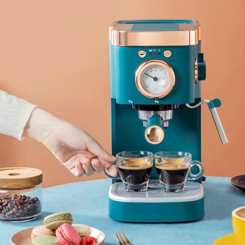 TRTDYFKH Semi Automatic Italian Coffee Maker Machine With Steam Milk Frother, 20Bar Cappuccino Latte Mocha Espresso Coffee Maker Home Mini Steam Fancy Milk Foam