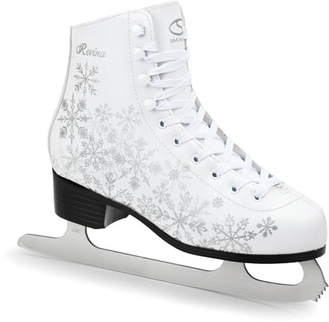 MADIVO SMJ Revina Damen Schlittschuhe Eiskunstlauf Eislaufschuhe Klassische Eislauf Weiß | Größen: 36, 37, 38, 39, 40, 41, 42 (40)
