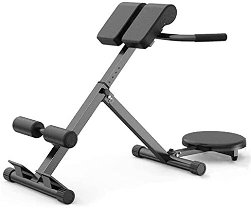 CCKUYT Zusammenklappbare Hantelbank, All-in-One-Sit-up-Bank mit römischem Stuhl, praktische zusammenklappbare Taillendrehmaschine, verstellbare Hantel-Bizeps-Fitnessausrüstung