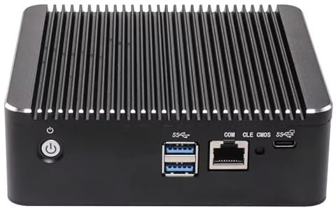 CYMINILMDPC N150 Fanless Mini PC 4X 2.5G LAN Firewall/NAS/Server, Quad-Core 6W TDP, DDR4, Dual Storage (M.2 NVMe + SATA), 3X 4K Output, AES-NI, ESXi/PVE Ready