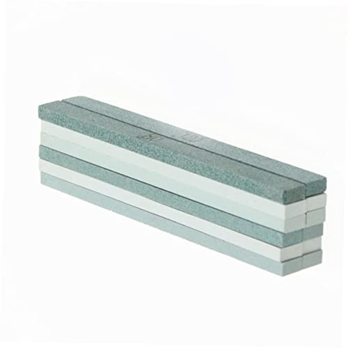 HONITANO 12Pcs Carborundum Whetstone Multi Grit Sharpening Polishing Stones for Jade Agate Bowlder Grinding and Honing Professional Tool for Kitchen and Outdoor Use