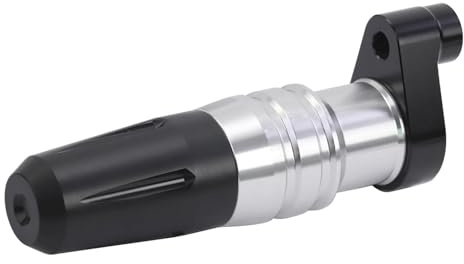 Rahmen Schieberegler Motorrad Fallen Protector Auspuff Slider Crash Pad Schutz Für Kawasaki Für Ninja 400 Für Ninja 500 Für Z400 Für Z500 Für ZX4RR Absturzsicherung(Silber,X-1)