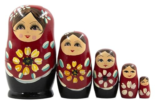 Bagiaope Matrjoschka Puppen,Handgefertigte Russische Matroschkas | Tisch Deko Zimmerdeko Für Wohnzimmer Kinderzimmer Eingangsbereich Festtisch Zentrum Display