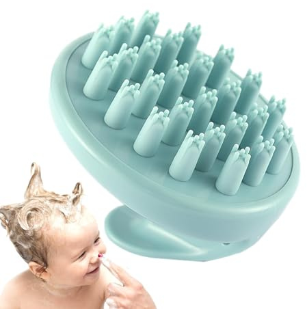 Shampoo-Bürste, Kopfhautmassagegerät, weiche Silikon-Haarbürste
