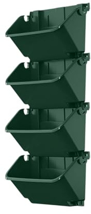 Jardinera Vertical de pared, Juego de 4 Uds. Vertical Transpirable Ollas con , Jardinera Torre De Fresa, Para Plantar Cerezas, Frutas Verduras Y Plantas Escaladoras En La Terraza