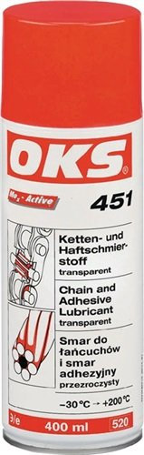Ketten- u.Haftschmierstoff OKS 451 400ml transp.Spraydose OKS