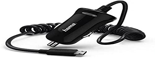 Hama 178261 Auto schwarz Ladegerät von Mobiltelefonen – Ladegeräte von Mobiltelefonen (Auto, Smartphone, Sektor, Überhitzungsschutz, Kontakt, schwarz)