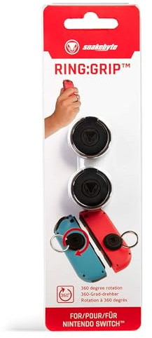 snakebyte Switch RING:GRIP - Fingerhalterungen zur Nutzung mit Nintendo Switch Joy-Cons - Zubehör 2 Stück / 1 Paar