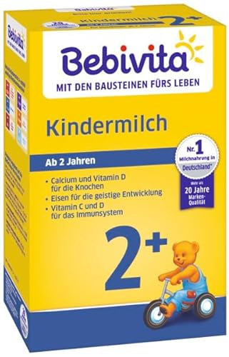 Bebivita Kindermilch 2+, ab dem 2. Jahr, 2er Pack (2 x 500g)