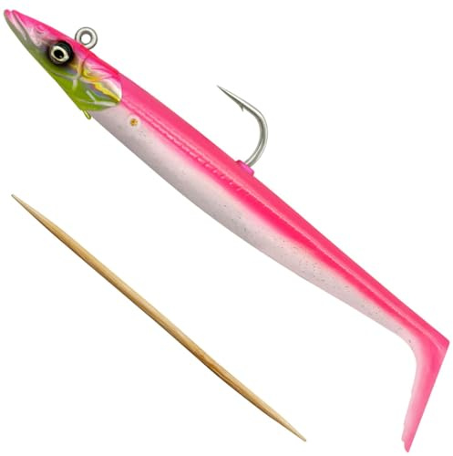 Savage Gear Sandeel V2-2 Gummifische + 1 Jigkopf