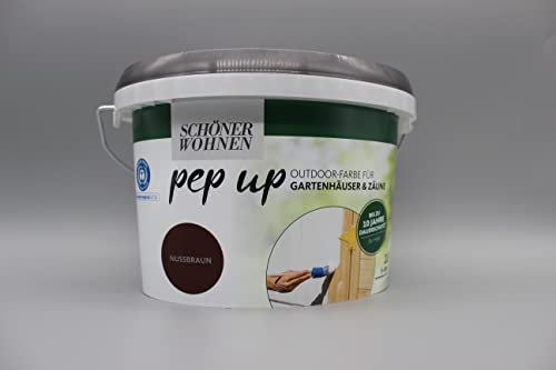 Pep up Outdoor-Farbe f. Gartenhäuser & Zäune (Nussbraun)