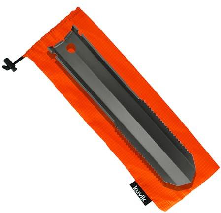 Kuvik Titanium Trowel - Ultralight and Compact Shovel for Backpacking, Camping, and Survival