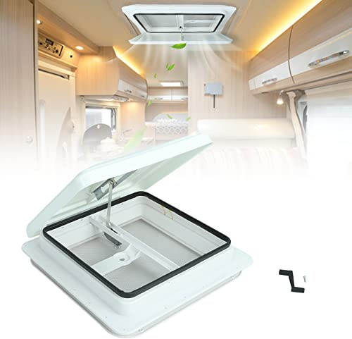STMGW 14 RV Roof Vent for Camper Trailer Universal White Lid Roof Vent with White lid Inner for Garnish Ring