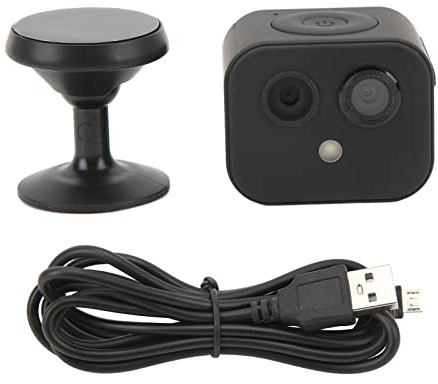 Tefola Mini-Überwachungskamera Mini-WLAN-Kamera D3 HD 4K-WLAN-Kamera Doppellinsen-APP-Verbindung IP-Remote-Kamera für Zuhause