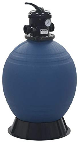 XIAOGUANG Pool-Sandfilter mit 6-Wege-Ventil, Sandfilteranlage Pool, Poolpumpe, Poolfilter, Sandfilter, Sandfilterpumpe Für Pool, Pool Filtersand, Filterkessel Blau 560 mm
