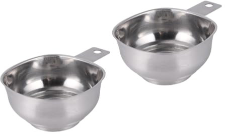 Alipis 2 Pièces entonnoir en acier inoxydable crépines pour bouche bocaux Confiture entonnoir à large ouverture gadget de cuisine rectangle pot Métal Ustensiles de cuisine outil