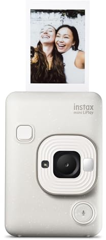 Fujifilm INSTAX Mini LIPLAY Hybrid Instant Camera - Misty White