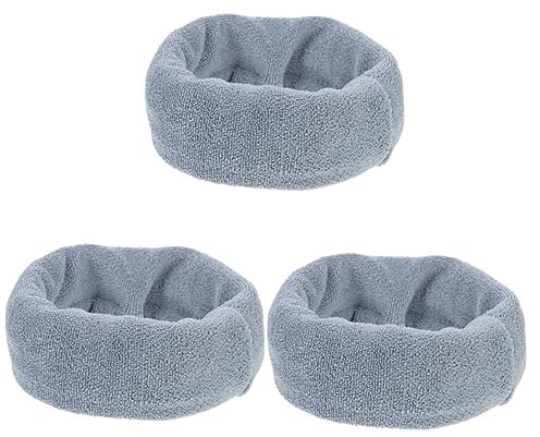 BESPORTBLE 3stücke Portable Pet Earmuff Für Hunde Elastischer Ohrenschutz Für Komfort Und Wärme Waschbar Und Dehnbar Für Kaltes Wetter Und Empfindliche Ohren Graue Farbe