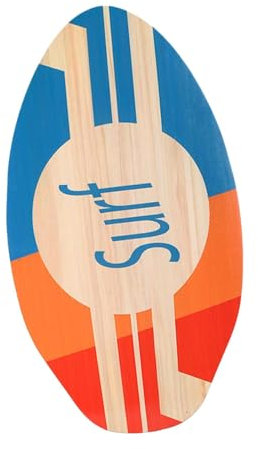 F Fityle Skimboard für Kinder, kleines Surfbrett, Sandbrett, Gute Reibung, Jungen und Mädchen, universelles Anfänger-Surfbrett, tragbares praktisches Surfbrett, a