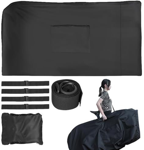 Fahrrad-Versandbox Reise Luftfahrt Tragbare Wasserdichte Fahrradbox mit Gurt mit Schnalle Ladetasche Zubehör für Radfahren Outdoor Reisetasche mit Schultergurt