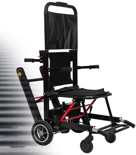 Elektrischer Handwagen-Treppensteiger,Verstellbarer Evakuierungs-Treppenstuhl,Elektrischer Treppenlift Stuhl,Elektrische Treppe,Rollstuhl,Für Ältere Menschen Mit Behinderungen Black