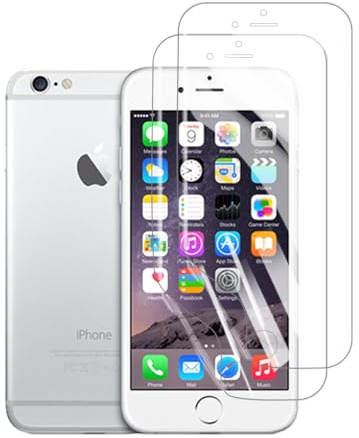 HYVICYROT Hydrogel Skärmskydd för iPhone 6/6s, 2 stycken HD Genomskinliga Mjuka TPU Skärmskydd [Inte Härdat Glas] [HD Genomskinligt] [Hög Känslighet]