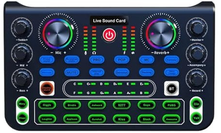 Controlador de DJ Tarjeta de sonido en vivo profesional X60, tablero mezclador de grabación de estudio, consola amplificadora de Audio, de escritorio, mezclador de tarjeta de sonido