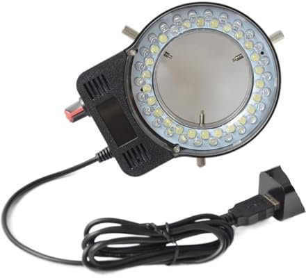 Microscope LED Ring Light Stereo Microscope Light Source Adjustable Brightness