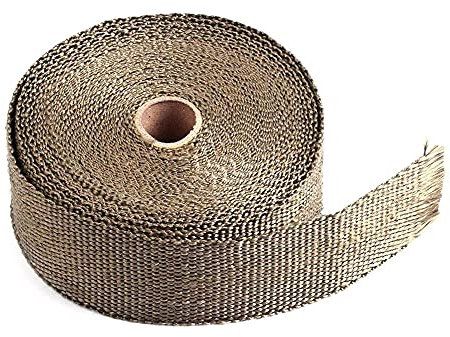 Bande Thermique Echappement,Pare Chaleur Echappeme Motorcycle5M rouleau en fibre de verre bouclier de chaleur thermique tuyau de tuyau thermique thermique protection thermique attache kit tuyau d'écha