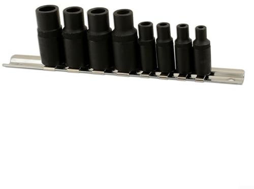 HavenDomicile 8-teiliges Gewindebohrer-Set mit magnetischen Halterungen, 1/4 Zoll (1/4 3/8 Zoll) Gewindeschneidewerkzeug-Set für Werkstatt