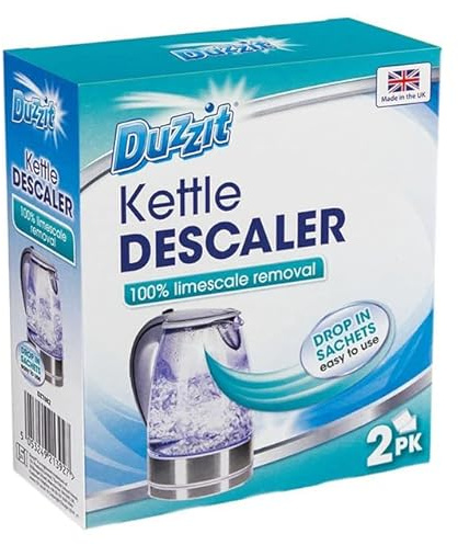 Kettle Descaler, 100% Limescale Removal, Drop In Sachets Easy to Use, Helps Your Kettle Last Longer, Keep Your Kettle Free From Limescale, 2pk (1)