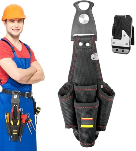 Ceinture porte-outils de travail, sac électricien robuste, organisateur portable multifonctionnel compact imperméable pour le jardinage travaux de bricolage