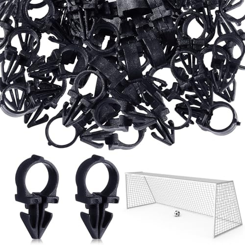 Nudorpn Fußball-Tornetz-Befestigungen, 100 Stück, starke Befestigungen für Netz, für tägliches Training, Reparatur, Unterricht, Pendeln, Jugendliche, Erwachsene, Sportler