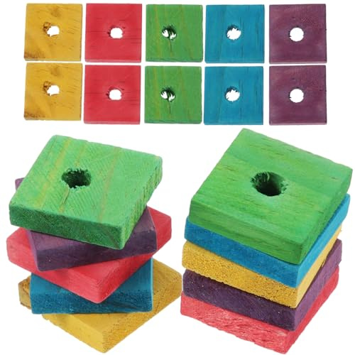 JOINPAYA Parrot Wood Chip Toy Bird Bite Toy for Small Birds and Cockatiels – Natural Wooden Chew for Exercise and Mental Stimulation in Cage Or Play Area